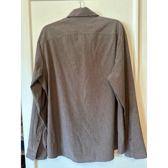 FLX Stretch Long Sleeve Button Up Shirt XXL NEW - Picture 2 of 6